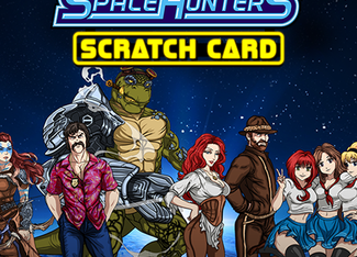 Space Hunters Halloween Scratch Card