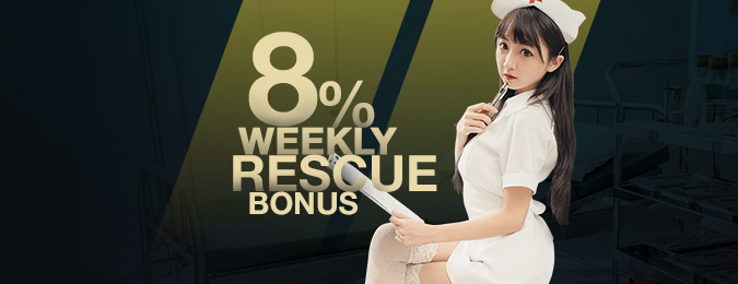 8% WEEKLY RESCUE BONUS