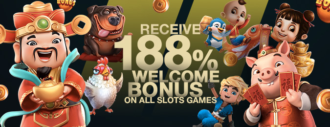 188% SLOT WELCOME BONUS